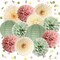 Dusty Pink and Sage Green Party Decoration(Sage Green, Dusty Pink, Cream)